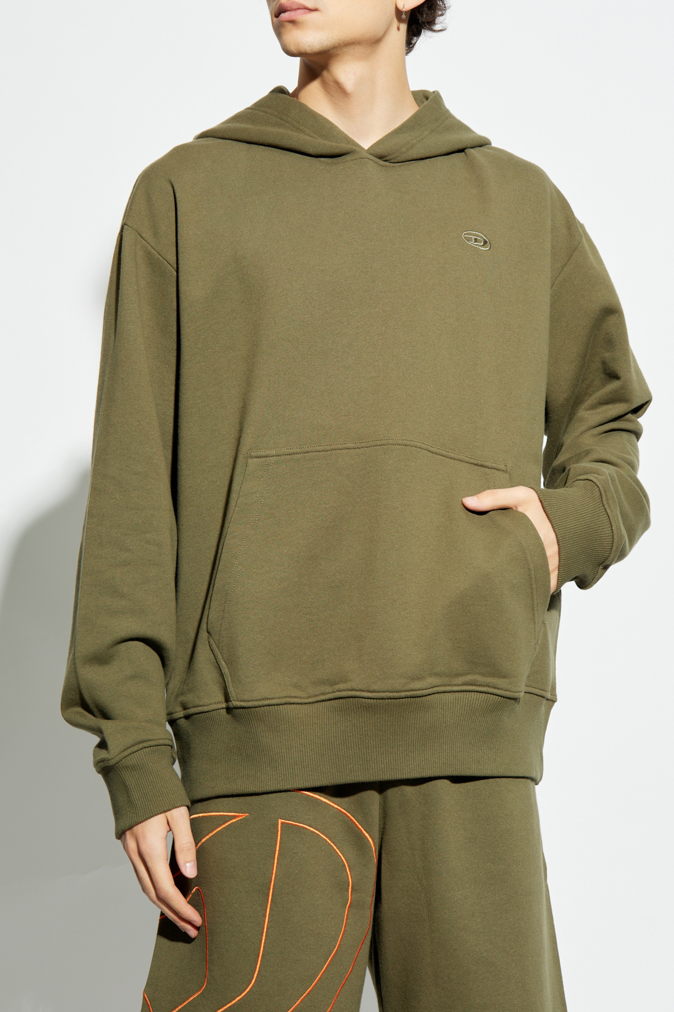 ★DIESEL★ S Max Megobal D Hood Olive Night A113040GYCJ51F A Green Sweatshirt S-MACS-HOOD-MEGOVAL-D Diesel - Vitkac Italy